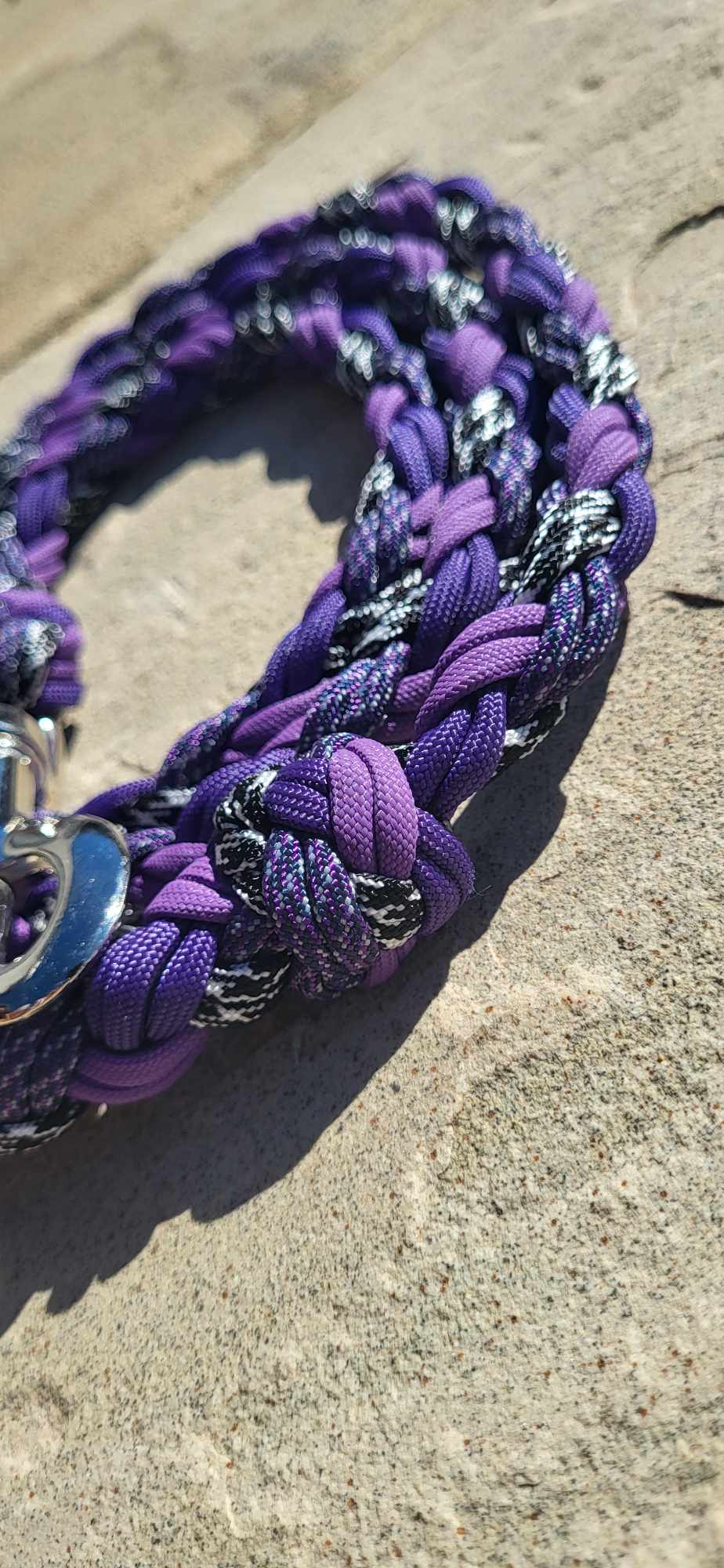 5ft Purple Zebra Leash