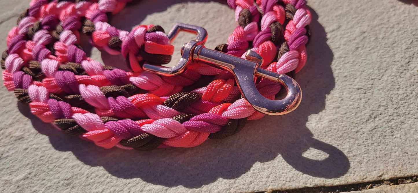 6ft Pinks and Brown Leash