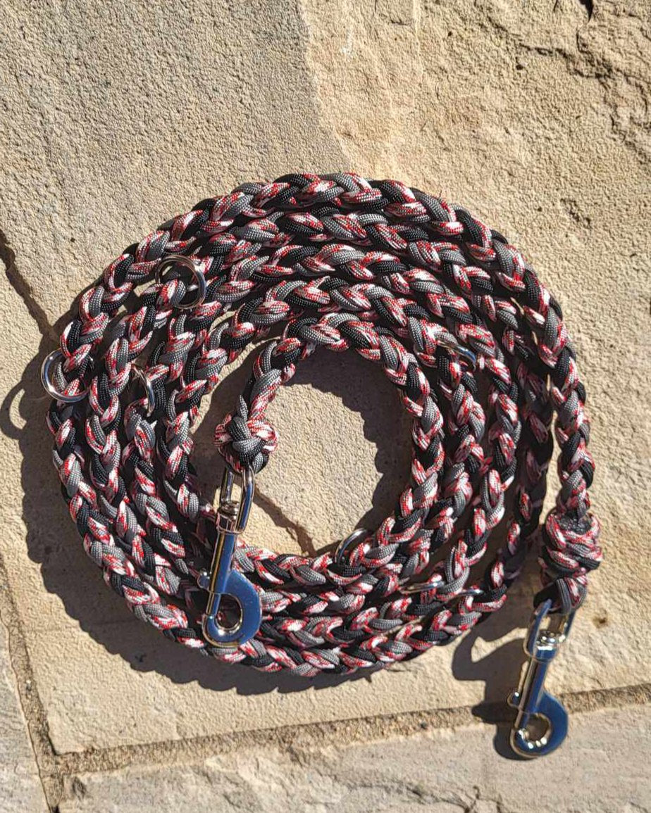 8ft Red Camo O-ring Leash