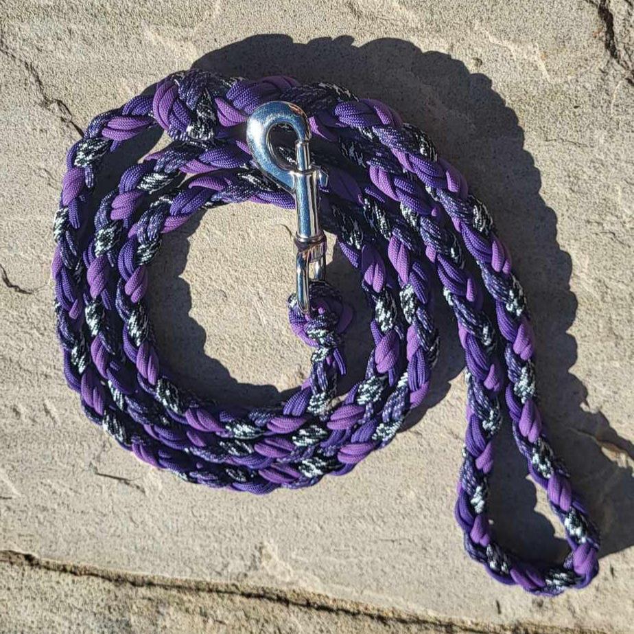 5ft Purple Zebra Leash