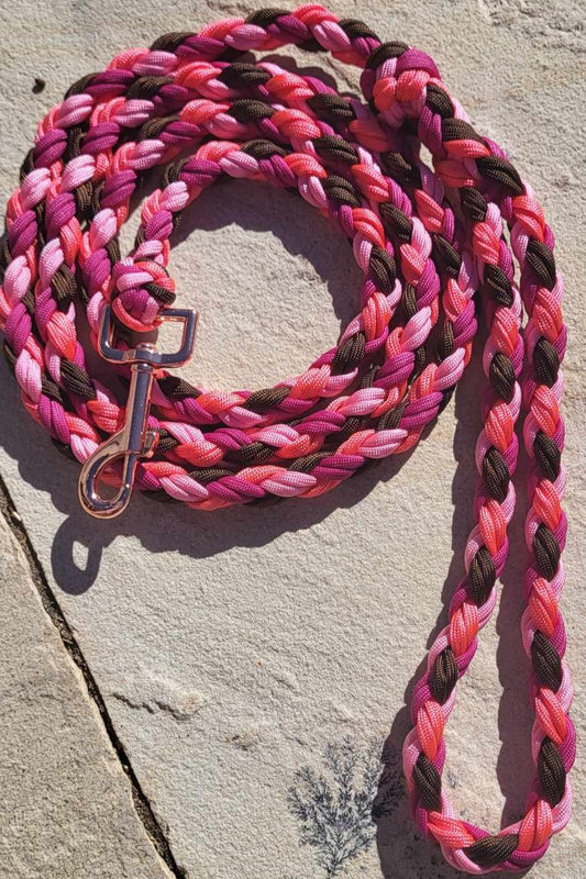 6ft Pinks and Brown Leash