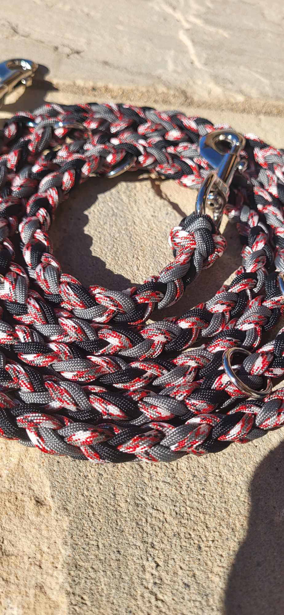 8ft Red Camo O-ring Leash