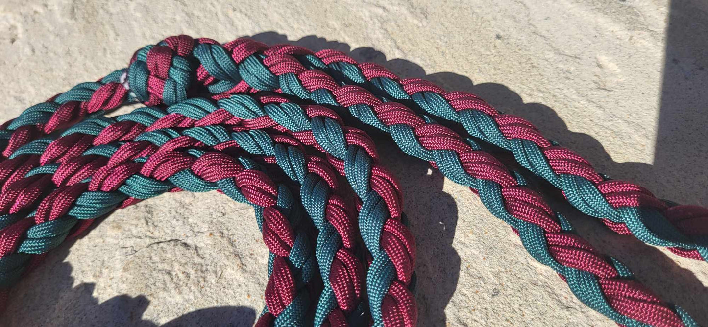 6ft Forest Green & Burgundy Leash