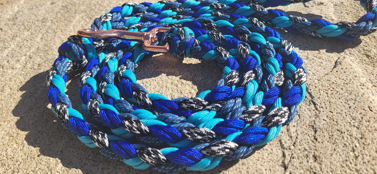 6ft Blue Zebra Leash