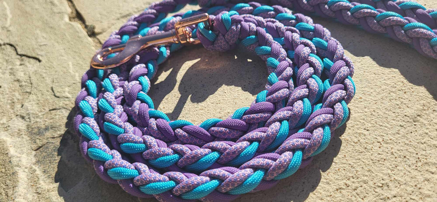 5ft Purple/Blue Diamonds Leash